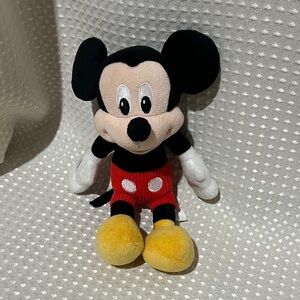 Disney Mickey Mouse Plush - with Corduroy Red Shorts 9”